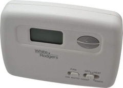 White-Rodgers - 45 to 99°F, 2 Heat, 1 Cool, Economy Digital Heat Pump Thermostat (Hardwired with Battery Back-Up) - 20 to 30 Volts, Electronic Switching Switch - First Tool & Supply