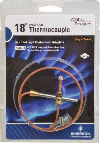 White-Rodgers - 18" Lead Length Universal Replacement HVAC Thermocouple - Universal Connection - First Tool & Supply