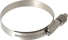 IDEAL TRIDON - Stainless Steel Auto-Adjustable Worm Drive Clamp - 5/8" Wide x 5/8" Thick, 3-1/4" Hose, 3-1/4 to 4-1/8" Diam - First Tool & Supply