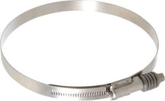 IDEAL TRIDON - Stainless Steel Auto-Adjustable Worm Drive Clamp - 5/8" Wide x 5/8" Thick, 6-1/4" Hose, 6-1/4 to 7-1/8" Diam - First Tool & Supply