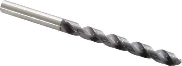 OSG - 7.8994mm 120° Vanadium High Speed Steel Jobber Drill - TiCN Finish, Right Hand Cut, Spiral Flute, Straight Shank, 117mm OAL, Standard Point - First Tool & Supply