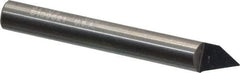 Onsrud - 60° Incl Angle, 1/4" Shank Diam, 2" OAL, 0.02" Cut Diam, Conical Engraving Cutter - 1/2" LOC, 0.02" Tip Diam, 1 Flute, Right Hand Cut, Solid Carbide, Uncoated - First Tool & Supply