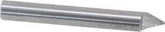 Onsrud - 60° Incl Angle, 1/4" Shank Diam, 2" OAL, 0.04" Cut Diam, Conical Engraving Cutter - 1/2" LOC, 0.04" Tip Diam, 1 Flute, Right Hand Cut, Solid Carbide, Uncoated - First Tool & Supply