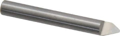 Onsrud - 60° Incl Angle, 1/4" Shank Diam, 2" OAL, 0.06" Cut Diam, Conical Engraving Cutter - 1/2" LOC, 0.06" Tip Diam, 1 Flute, Right Hand Cut, Solid Carbide, Uncoated - First Tool & Supply