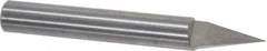 Onsrud - 30° Incl Angle, 1/4" Shank Diam, 2" OAL, 0.005" Cut Diam, Conical Engraving Cutter - 1/2" LOC, 0.005" Tip Diam, 1 Flute, Right Hand Cut, Solid Carbide, Uncoated - First Tool & Supply