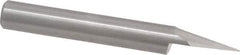 Onsrud - 30° Incl Angle, 1/4" Shank Diam, 2" OAL, 0.04" Cut Diam, Conical Engraving Cutter - 1/2" LOC, 0.04" Tip Diam, 1 Flute, Right Hand Cut, Solid Carbide, Uncoated - First Tool & Supply