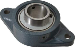 Value Collection - 1-1/2" ID, 3-15/16" OAW x 6-7/8" OAL x 3-15/16" OAH 2-Bolt High Temperature Flange Bearing - 4,000 Lb Static Cap, 6,400 Lb Dyn Cap, 5.656" Btw Mnt Hole Ctrs, 53/64" Base-to-Ctr Ht, Cast Iron - First Tool & Supply