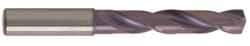 Guhring - 10.3mm 140° Solid Carbide Jobber Drill - FIREX Finish, Right Hand Cut, Spiral Flute, Straight Shank, 118mm OAL, SU Point - First Tool & Supply