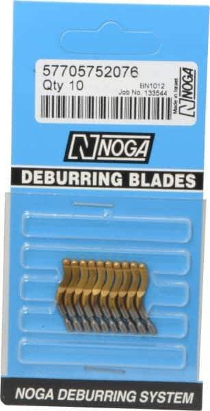 Noga - N1 Right-Handed High Speed Steel Deburring Swivel Blade - Use on Cross Hole, Hole Edge & Straight Edge Surfaces - First Tool & Supply