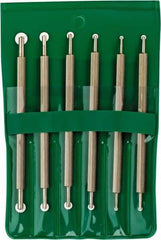 Value Collection - 6 Piece High Speed Steel Blade Hand Deburring Tool Set - For Hole Edge, Straight Edge - First Tool & Supply