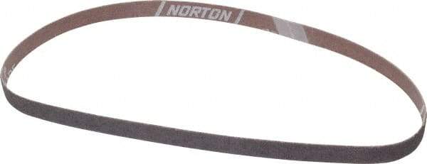 Norton - 1/2" Wide x 24" OAL, 40 Grit, Aluminum Oxide Abrasive Belt - Aluminum Oxide, Coarse, Coated, X Weighted Cloth Backing, Series R283 - First Tool & Supply