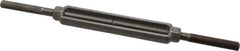 Made in USA - 2,200 Lb Load Limit, 1/2" Thread Diam, 6" Take Up, Steel Stub & Stub Turnbuckle - 7-1/2" Body Length, 3/4" Neck Length, 14" Closed Length - First Tool & Supply