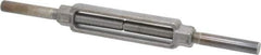 Made in USA - 5,200 Lb Load Limit, 3/4" Thread Diam, 6" Take Up, Steel Stub & Stub Turnbuckle - 8-1/4" Body Length, 1-1/16" Neck Length, 16" Closed Length - First Tool & Supply