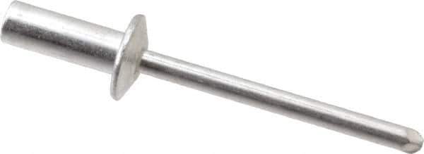 RivetKing - Size 64 Dome Head Aluminum Closed End Sealing Blind Rivet - Aluminum Mandrel, 0.188" to 1/4" Grip, 3/8" Head Diam, 0.192" to 0.196" Hole Diam, 0.531" Length Under Head, 3/16" Body Diam - First Tool & Supply