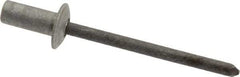 RivetKing - Size 64 Dome Head Aluminum Closed End Sealing Blind Rivet - Steel Mandrel, 0.188" to 1/4" Grip, 3/8" Head Diam, 0.192" to 0.196" Hole Diam, 0.531" Length Under Head, 3/16" Body Diam - First Tool & Supply