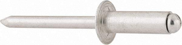 RivetKing - Size 88 Dome Head Aluminum Open End Blind Rivet - Aluminum Mandrel, 0.376" to 1/2" Grip, 1/2" Head Diam, 0.257" to 0.261" Hole Diam, 3/4" Length Under Head, 1/4" Body Diam - First Tool & Supply