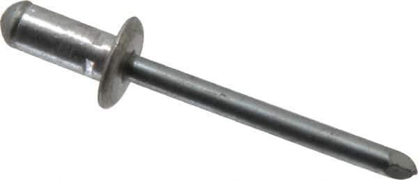 RivetKing - Size 82-84 Dome Head Aluminum Multi Grip Blind Rivet - Steel Mandrel, 0.062" to 1/4" Grip, 0.511" Head Diam, 0.257" to 0.261" Hole Diam, 0.472" Length Under Head, 1/4" Body Diam - First Tool & Supply