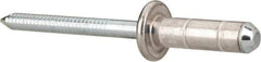 RivetKing - Size 86-88 Dome Head Aluminum Multi Grip Blind Rivet - Steel Mandrel, 1/4" to 3/4" Grip, 0.511" Head Diam, 0.257" to 0.261" Hole Diam, 0.708" Length Under Head, 1/4" Body Diam - First Tool & Supply