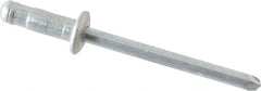 RivetKing - Size 52-53 Dome Head Steel Multi Grip Blind Rivet - Steel Mandrel, 0.056" to 0.196" Grip, 0.312" Head Diam, 0.192" to 0.196" Hole Diam, 0.437" Length Under Head, 5/32" Body Diam - First Tool & Supply