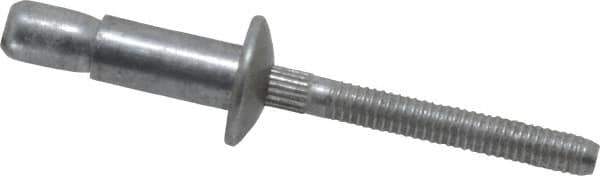 RivetKing - Size 86 Dome Head Aluminum Structural with Locking Stem Blind Rivet - Aluminum Mandrel, 0.08" to 3/8" Grip, 0.525" Head Diam, 0.261" to 0.272" Hole Diam, 0.56" Length Under Head, 1/4" Body Diam - First Tool & Supply