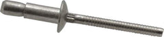 RivetKing - Size 64 Dome Head Stainless Steel Structural with Locking Stem Blind Rivet - Stainless Steel Mandrel, 0.062" to 0.27" Grip, 0.385" Head Diam, 0.194" to 0.204" Hole Diam, 0.415" Length Under Head, 3/16" Body Diam - First Tool & Supply