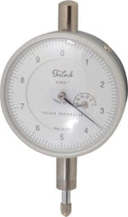 Teclock - 0.05" Range, 0-10 Dial Reading, 0.0001" Graduation Dial Drop Indicator - 2-13/64" Dial, 0.01" Range per Revolution, 0.0002" Accuracy, Revolution Counter - First Tool & Supply