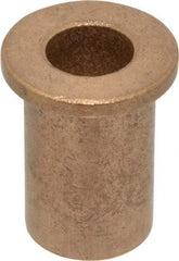 Boston Gear - 1/2" Inside x 3/4" Outside Diam, Oil Impregnated Bronze Sleeve Bearing - 1" Flange Outside Diam, 1/8" Flange Thickness, 1-1/4" OAL - First Tool & Supply