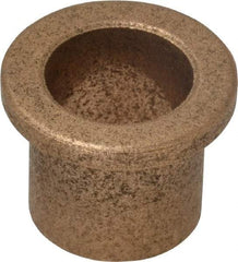 Boston Gear - 5/8" Inside x 3/4" Outside Diam, Oil Impregnated Bronze Sleeve Bearing - 1" Flange Outside Diam, 1/8" Flange Thickness, 3/4" OAL - First Tool & Supply