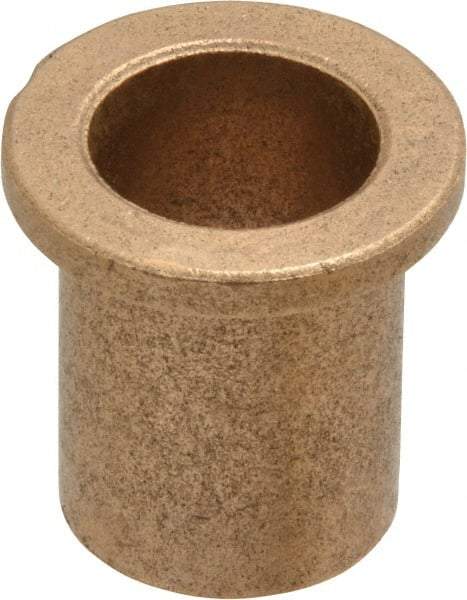 Boston Gear - 5/8" Inside x 3/4" Outside Diam, Oil Impregnated Bronze Sleeve Bearing - 1" Flange Outside Diam, 1/8" Flange Thickness, 1" OAL - First Tool & Supply