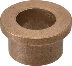 Boston Gear - 5/8" Inside x 7/8" Outside Diam, Oil Impregnated Bronze Sleeve Bearing - 1-1/8" Flange Outside Diam, 5/32" Flange Thickness, 5/8" OAL - First Tool & Supply