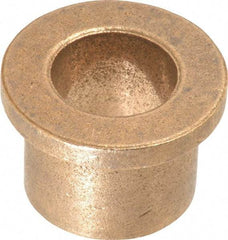 Boston Gear - 5/8" Inside x 7/8" Outside Diam, Oil Impregnated Bronze Sleeve Bearing - 1-1/8" Flange Outside Diam, 5/32" Flange Thickness, 3/4" OAL - First Tool & Supply