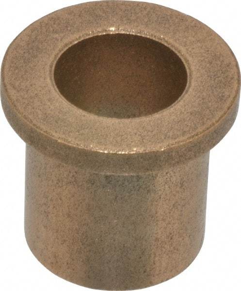 Boston Gear - 5/8" Inside x 7/8" Outside Diam, Oil Impregnated Bronze Sleeve Bearing - 1-1/8" Flange Outside Diam, 5/32" Flange Thickness, 1" OAL - First Tool & Supply