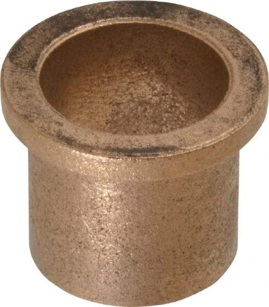 Boston Gear - 7/8" Inside x 1" Outside Diam, Oil Impregnated Bronze Sleeve Bearing - 1-1/4" Flange Outside Diam, 5/32" Flange Thickness, 1" OAL - First Tool & Supply