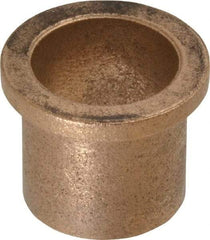 Boston Gear - 7/8" Inside x 1" Outside Diam, Oil Impregnated Bronze Sleeve Bearing - 1-1/4" Flange Outside Diam, 5/32" Flange Thickness, 1" OAL - First Tool & Supply