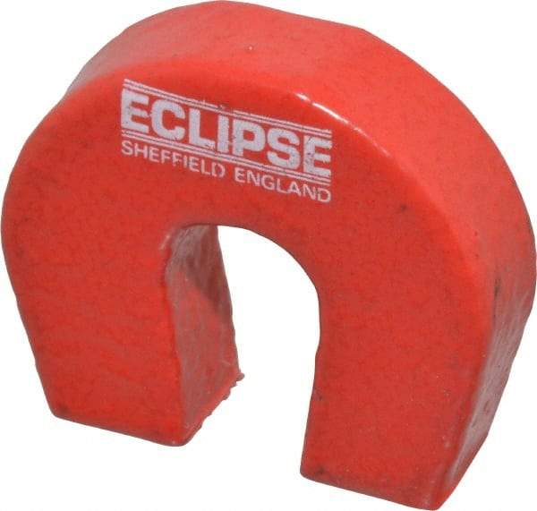 Eclipse - 19/64" Overall Width, 1-1/8" Deep, 1" High, 2-3/4 Lb Average Pull Force, Alnico Horseshoe Magnet - 550°C Operating Temprature, 1/4" Gap Width, 7/16" Pole Width, Grade 5 Alnico - First Tool & Supply