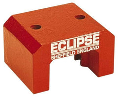 Eclipse - 2 Hole, 0.374" Hole Diam, 3-1/4" Overall Width, 3-1/8" Deep, 2-1/8" High, 101 Lb Average Pull Force, Alnico Power Magnets - 20.65mm Pole Width, 550°C Max Operating Temp, Grade 5 Alnico - First Tool & Supply