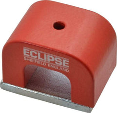 Eclipse - 1 Hole, 0.1969" Hole Diam, 1-3/16" Overall Width, 1-49/64" Deep, 1-3/16" High, 26 Lb Average Pull Force, Alnico Power Magnets - 11mm Pole Width, 550°C Max Operating Temp, Grade 5 Alnico - First Tool & Supply