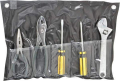 Value Collection - 5 Piece Mechanic's Tool Set - Comes in Tool Roll - First Tool & Supply