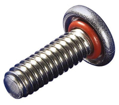 APM HEXSEAL - #6-32, 5/16" Length Under Head, Pan Head, #2 Phillips Self Sealing Machine Screw - Uncoated, 18-8 Stainless Steel, Silicone O-Ring - First Tool & Supply