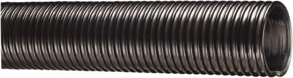 Kuriyama of America - 8" ID x 9.02" OD, 30 Max psi, 28 In. Hg, Dry Material Handling & Transfer Hose - Polyurethane Liner, PVC Cover, -40 to 150°F, 15" Bend Radius, 20' Coil Length, Black - First Tool & Supply