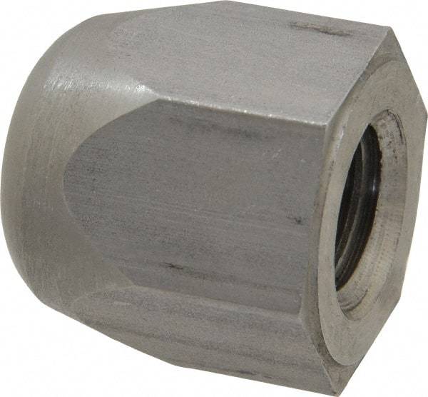 Morton Machine Works - 5/8-11" UNC, 1-1/16" Width Across Flats, Uncoated, Stainless Steel Acorn Nut - 1-3/16" Overall Height, Grade 303, TCMAI - First Tool & Supply