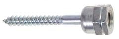 ITW Buildex - 3/8" Zinc-Plated Steel Vertical (End Drilled) Mount Threaded Rod Anchor - 5/8" Diam x 1-1/4" Long, 2,200 Lb Ultimate Pullout, For Use with Steel - First Tool & Supply