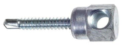 ITW Buildex - 3/8" Zinc-Plated Steel Horizontal (Cross Drilled) Mount Threaded Rod Anchor - 5/8" Diam x 1" Long, 1,477 Lb Ultimate Pullout, For Use with Steel - First Tool & Supply