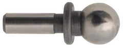 Gibraltar - 1/2" Ball Diam, 5/16" Shank Diam, Steel Inspection Tooling Ball - Press-Fit Shank, 1-1/2" Ball Center to Shank Bottom, 1/2" Ball Center to Shoulder Bottom, with Shoulder - First Tool & Supply