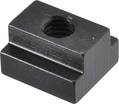 TE-CO - 1/2-13 Blind Tapped T Slot Nut - 11/16" Slot Width, 1-1/8 x 7/16" Base Width x Height, 1-1/4 x 3/4" OAL x Height - First Tool & Supply