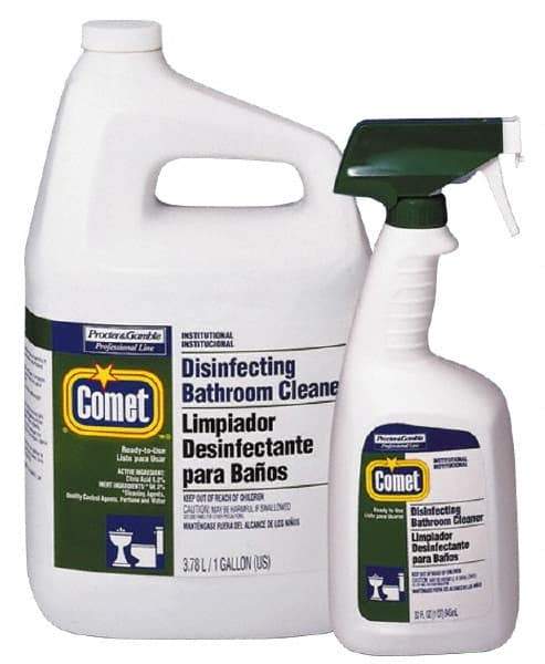 Comet USA LLC - 1 Gal Jug Liquid Bathroom Cleaner - Citrus Scent, Disinfectant, General Purpose Cleaner - First Tool & Supply