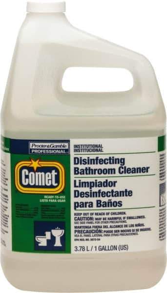 Comet USA LLC - 1 Gal Jug Liquid Bathroom Cleaner - Pleasant Scent, Disinfectant, General Purpose Cleaner - First Tool & Supply