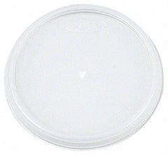 DART - Dart Lids for 12 oz Hot/Cold Foam Cups, Vented - White - First Tool & Supply