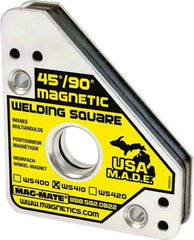 Mag-Mate - 3-3/4" Wide x 3/4" Deep x 4-3/8" High, Rare Earth Magnetic Welding & Fabrication Square - 75 Lb Average Pull Force - First Tool & Supply