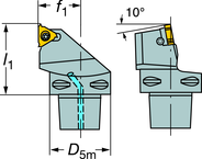 C3-266LFG-22040-16 CoroThread® 266 Coromant Capto® Toolholder - First Tool & Supply